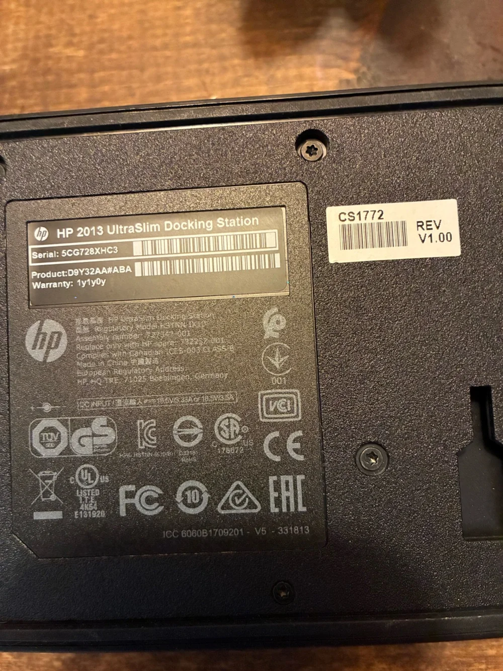 HP Black Wired/Wireless Keyboard Base - Black Finish
